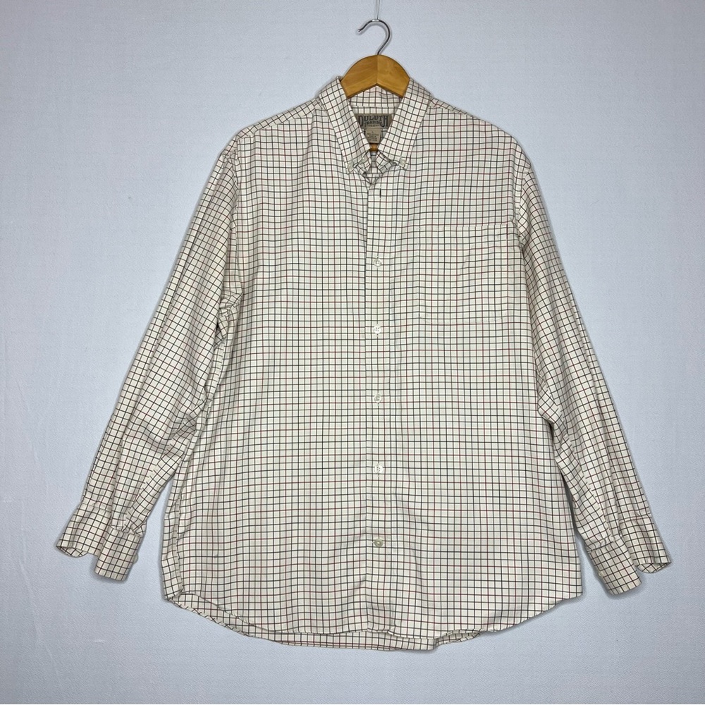 Duluth Trading Co Plaid Long Sleeve Button Down Mens Shirt Size L
